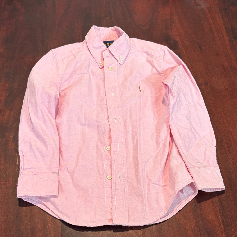 Ralph Lauren Blue Label Pink Button Down Shirt